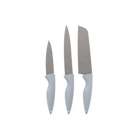 Core Kitchen Knife Set Ss Gray 3Pc AC29922